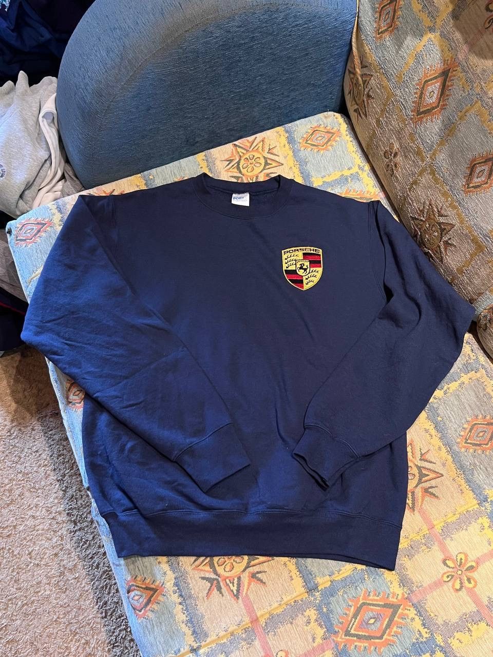 Vintage Vintage Porsche Sweatshirt Mens M Navy Racing Sports Car Size US M / EU 48-50 / 2 - 1 Thumbnail