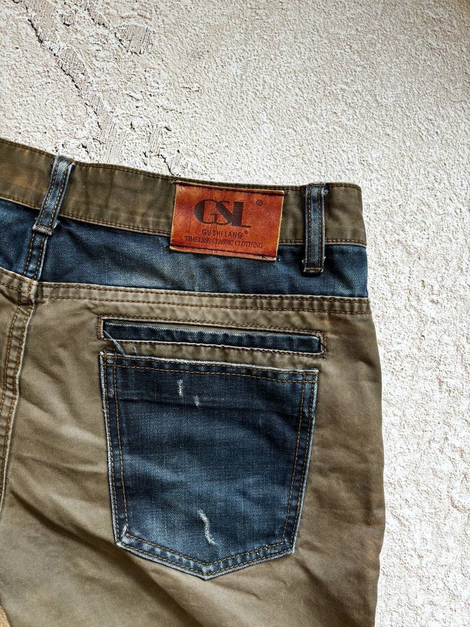 Japanese Brand Dirty pants Faded Crash denim thrashed y2k distressed jeans Size US 32 / EU 48 - 4 Thumbnail
