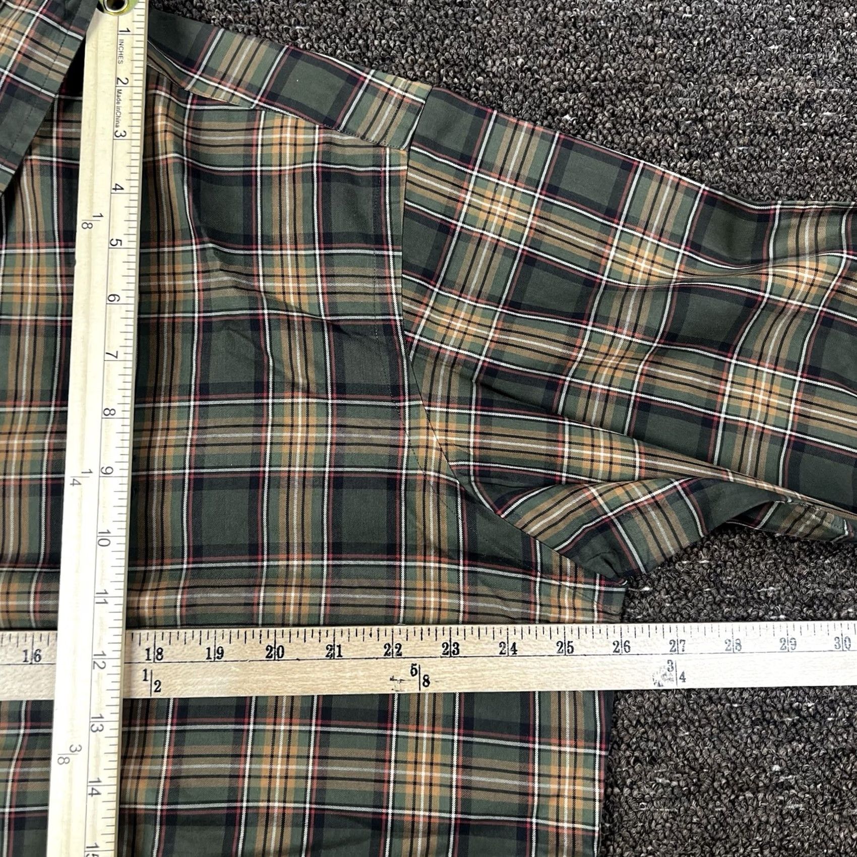 Ralph Lauren Ralph Lauren Button Down Shirt Mens Large Green Plaid Pony Classic Fit Cotton Size US L / EU 52-54 / 3 - 7 Thumbnail