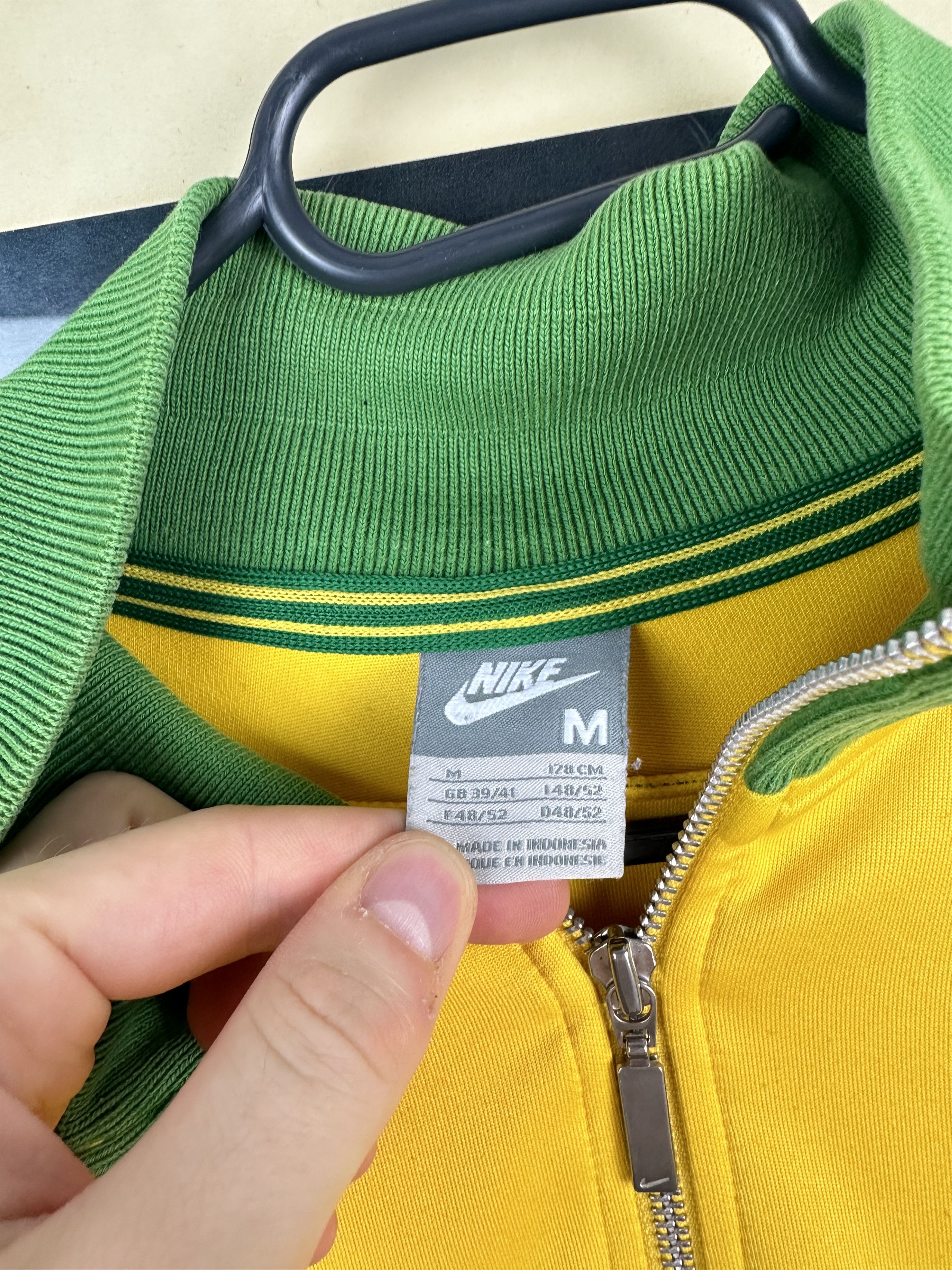 Nike × Vintage Vintage Nike Brazil Jacket Track Top Soccer Rare Size US M / EU 48-50 / 2 - 7 Thumbnail