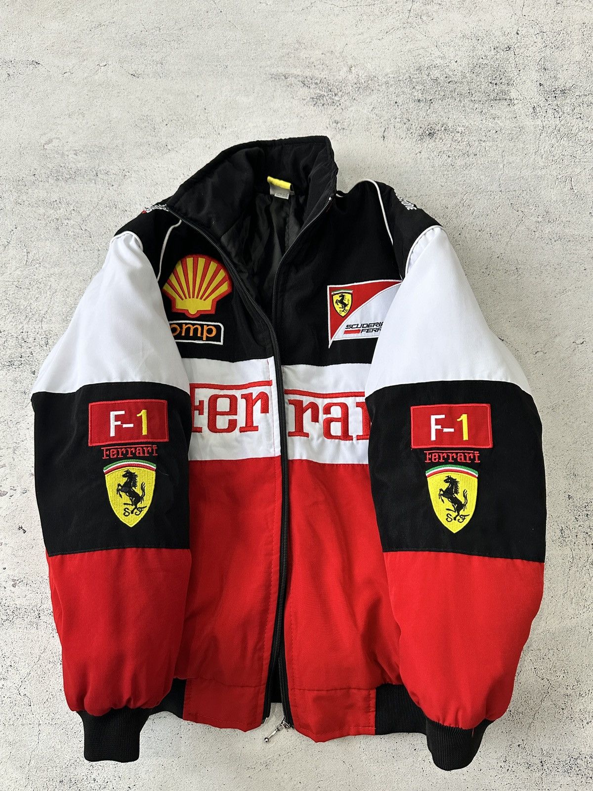 Ferrari × Vintage 🩸RARE🩸Ferrari Vintage Big Logo y2k Jacket Size US M / EU 48-50 / 2 - 8 Thumbnail