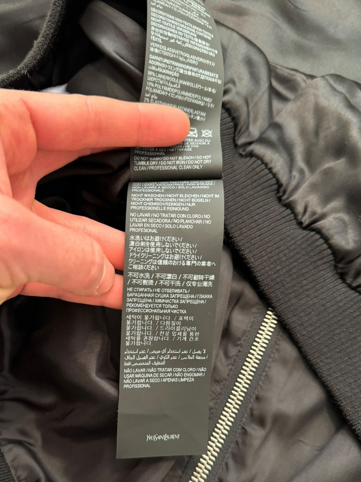 Saint Laurent Paris 2021 Viscose Acetate Lightweight Windbreaker Size US L / EU 52-54 / 3 - 14 Thumbnail
