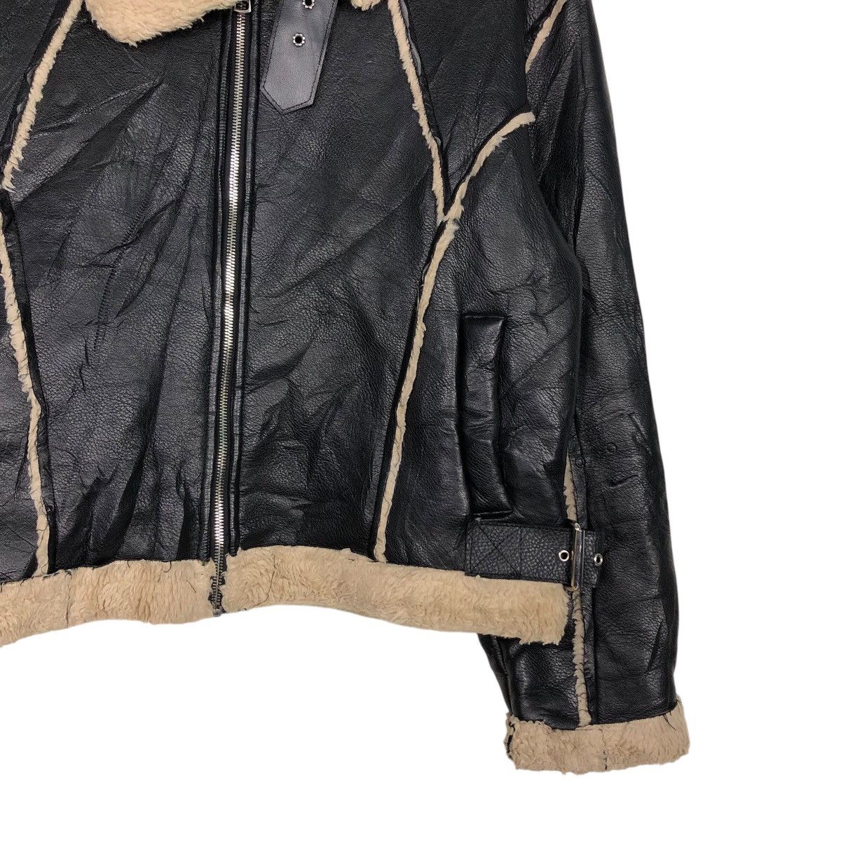 Japanese Brand 📌Vintage Leather Jacket Style Nanda Japan Issey Miyake Size US M / EU 48-50 / 2 - 6 Thumbnail