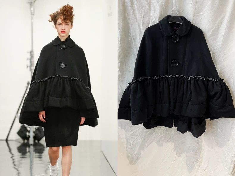 Comme des Garcons Comme Des Garcons Black petal ruffled hem large round butt Size S / US 4 / IT 40 - 1 Thumbnail