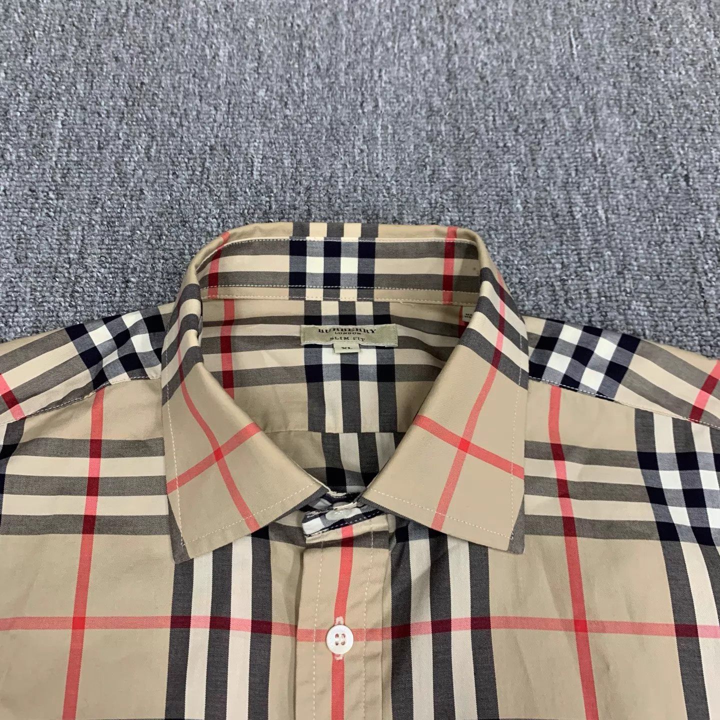 Burberry Burberry Brown Short Sleeve Shirt XL 95 New Collar Stain Size US XL / EU 56 / 4 - 8 Thumbnail
