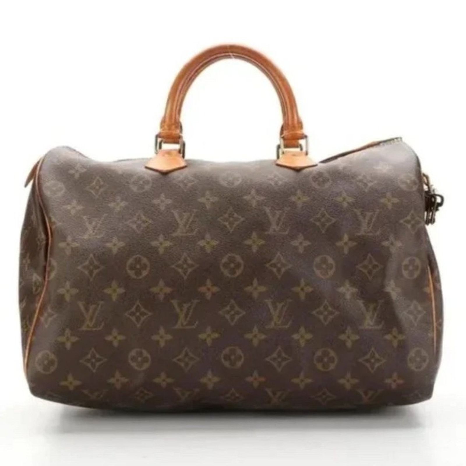 Louis Vuitton LOUIS VUITTON Iconic Speedy 35 Handbag in Monogram Canvas Size ONE SIZE - 1 Thumbnail