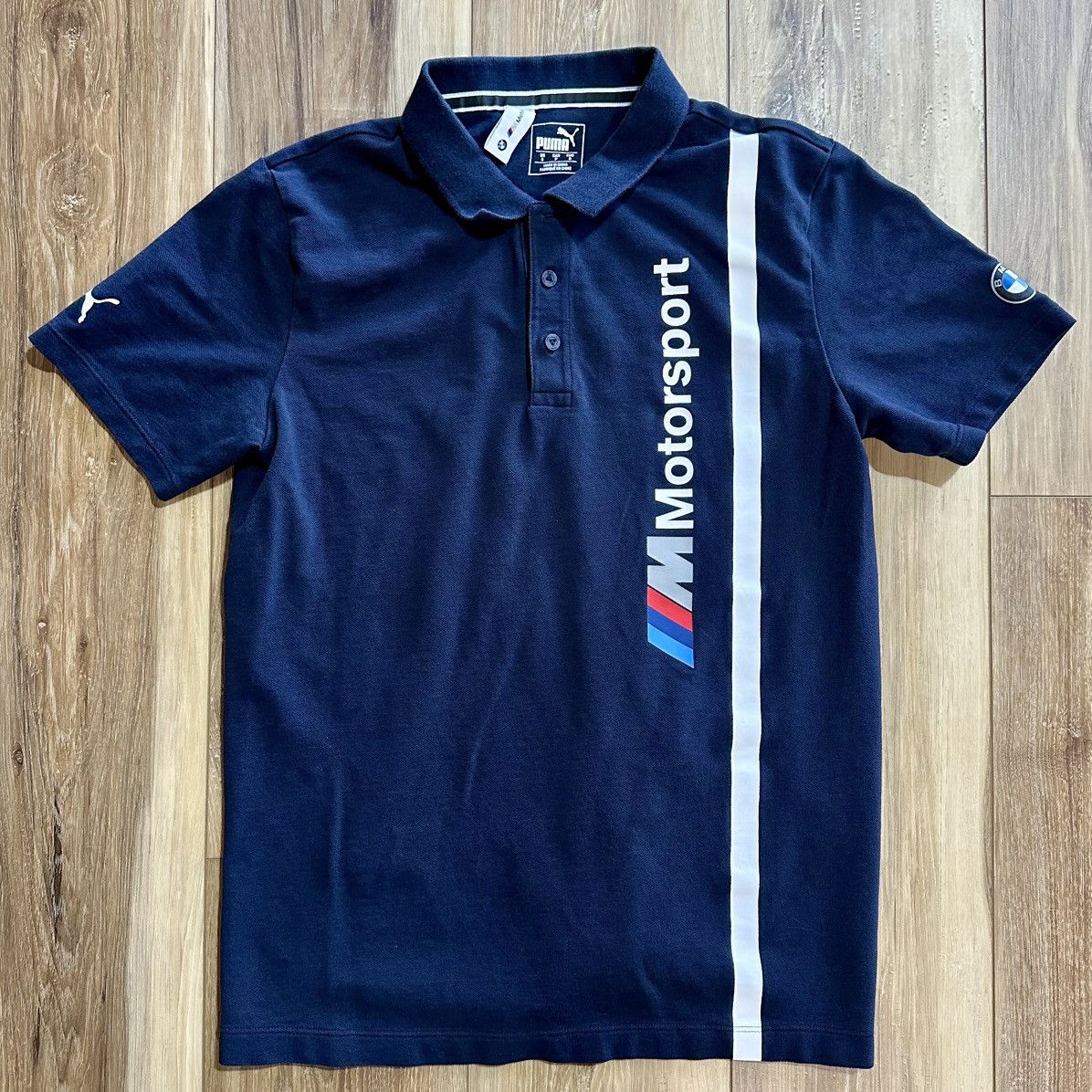 BMW × Puma Puma x BMW Motorsports Jacquard Polo Shirt, Navy, Small Size US S / EU 44-46 / 1 - 1 Thumbnail
