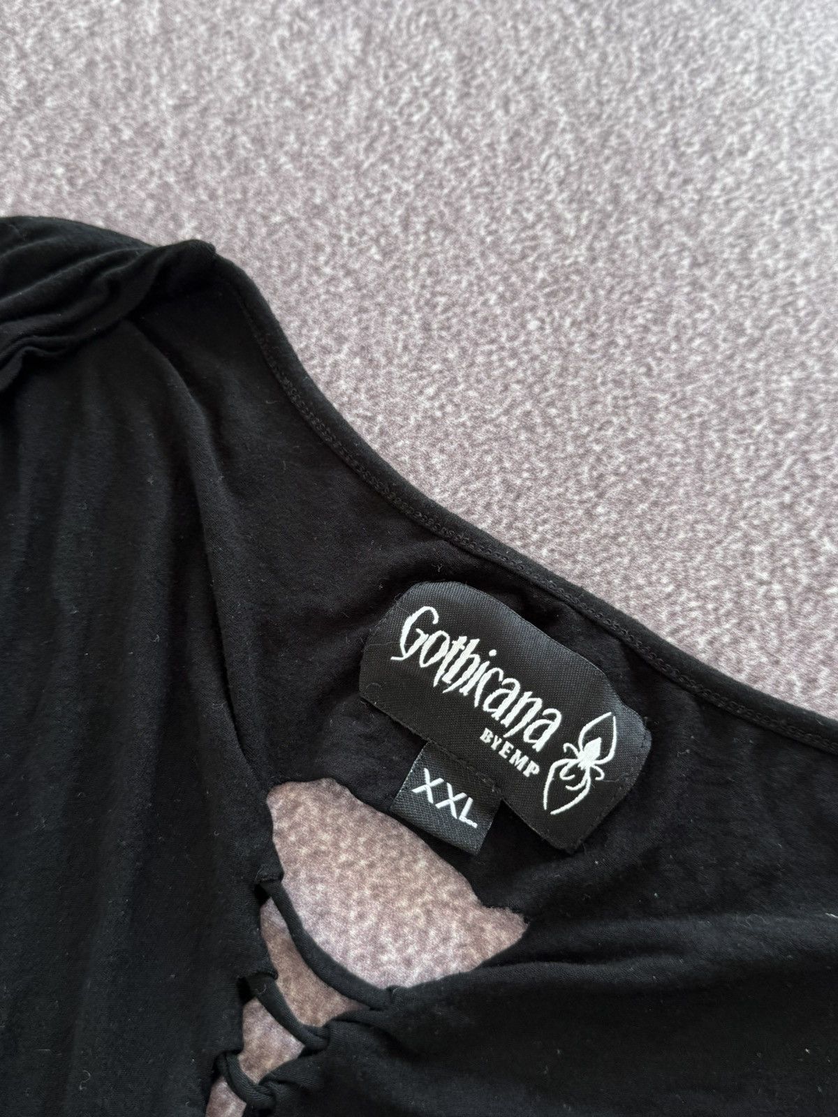 Japanese Brand Gothicana 00s Sexy Alt Girl Style Sexy Long Sleeve T-Shirt Size XXL / US 16-18 / IT 52-54 - 9 Thumbnail