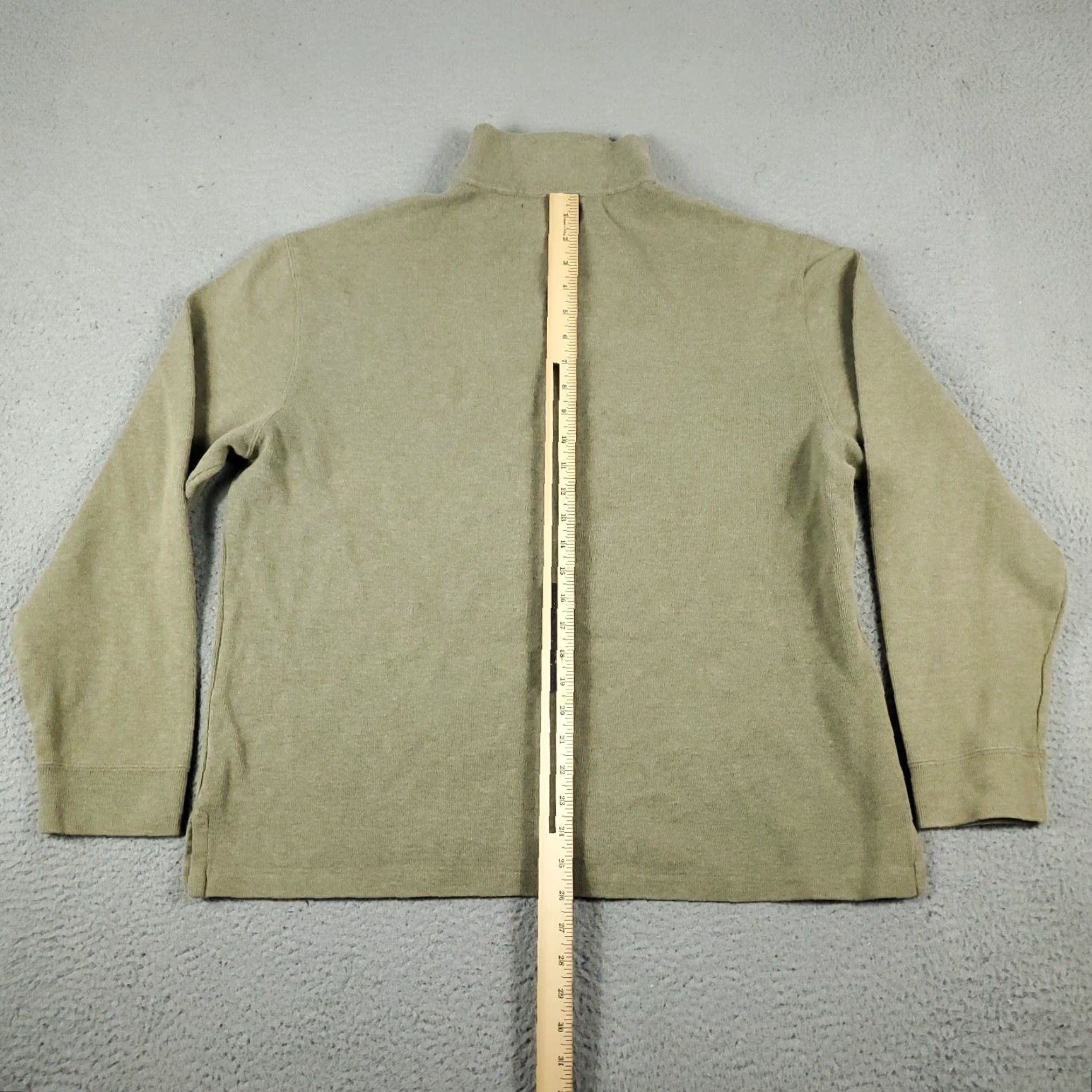 Ralph Lauren Ralph Lauren Beige Mens Large Pony 1/4 Zip Pullover Sweater Casual Long Sleeve Cotton Size US L / EU 52-54 / 3 - 7 Thumbnail