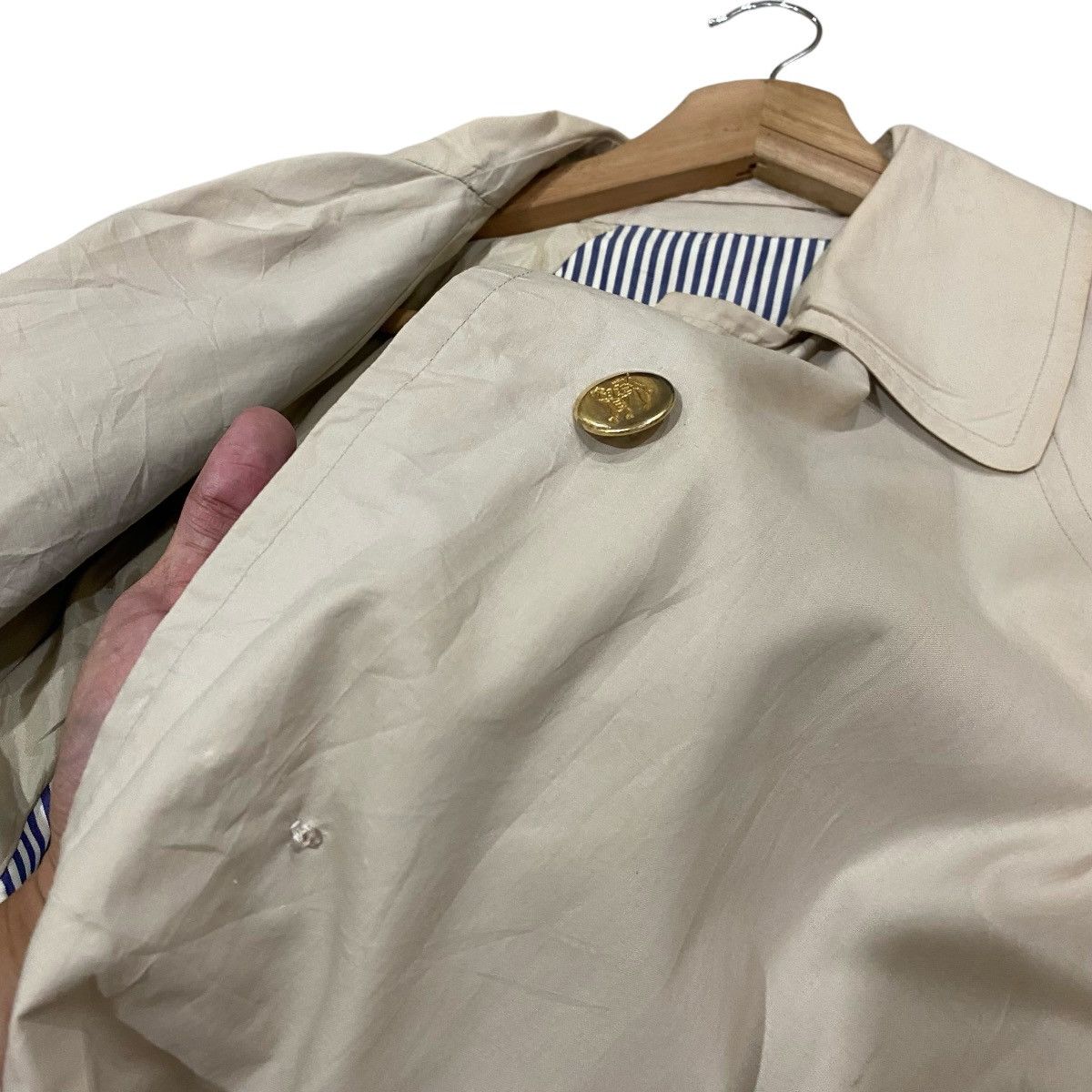 Burberry 🔥VINTAGE BURBERRYS MADE IN ENGLAND TRENCHCOATS Size US L / EU 52-54 / 3 - 8 Thumbnail