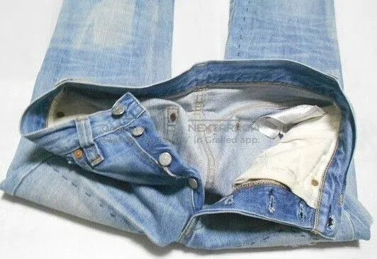 LVC levi's 501xx distressed denim jeans. Size US 28 / EU 44 - 3 Thumbnail