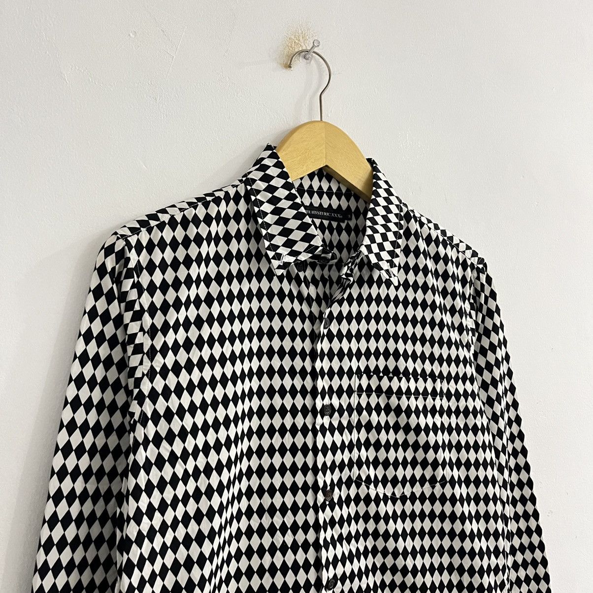 Hysteric Glamour Hysteric Glamour Diamond Checkerboard Button Up Shirt Size US S / EU 44-46 / 1 - 5 Thumbnail