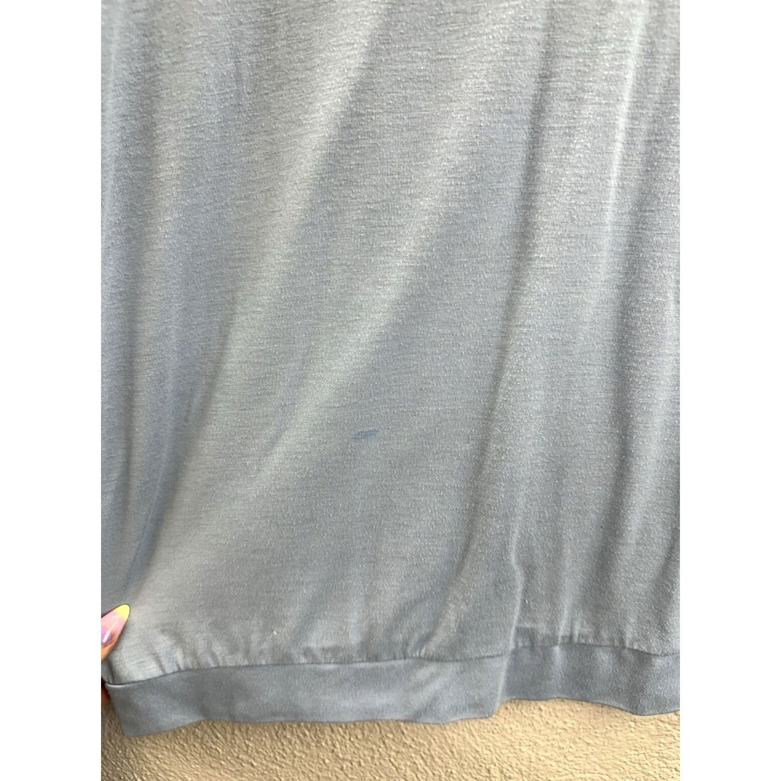 Champion Champion Womens Shirt Blue Long Sleeve Open Back Athletic Size L Blouse Size L / US 10 / IT 46 - 3 Thumbnail