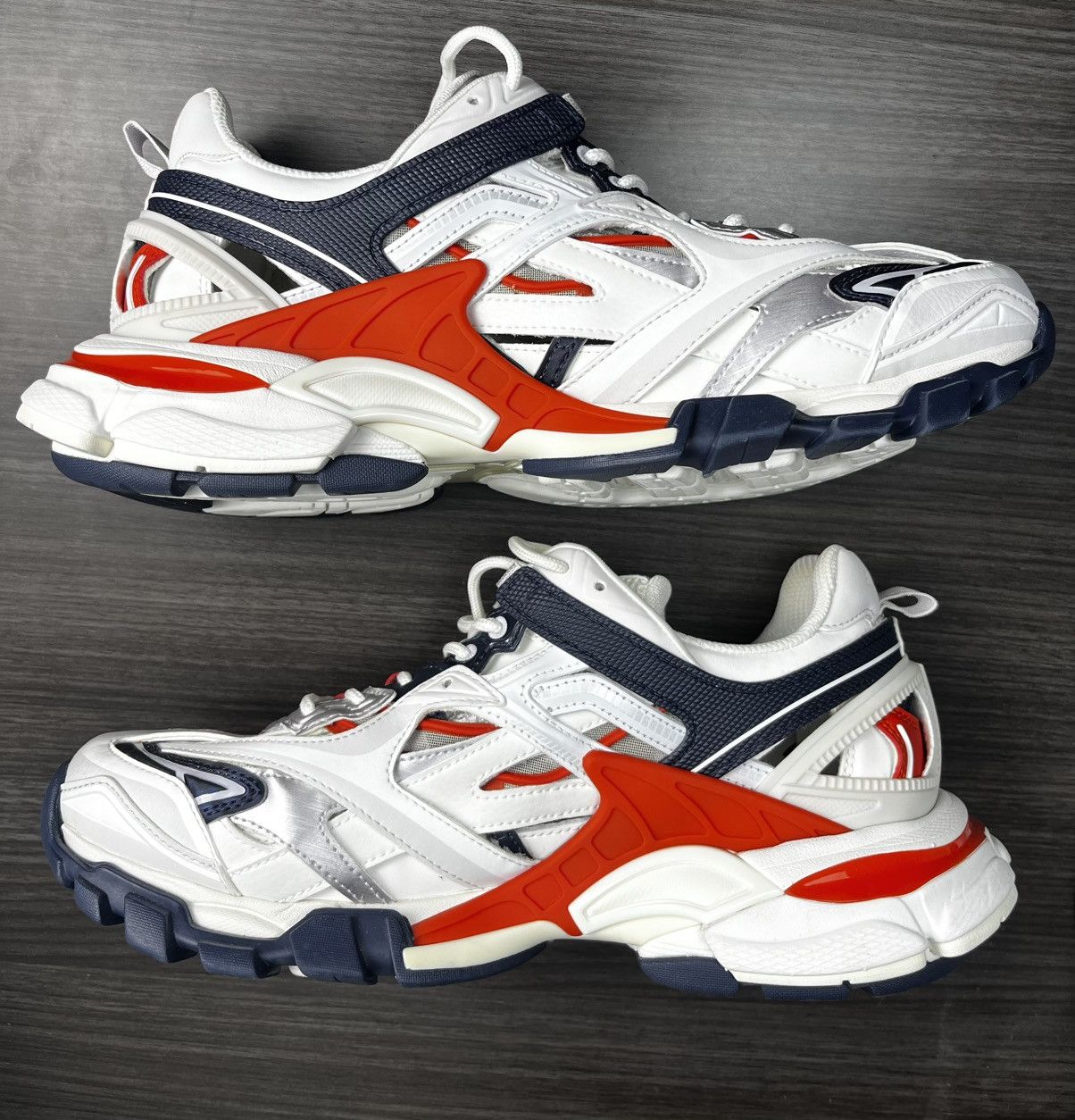 Balenciaga Balenciaga Track.2 Open Sneaker – White/Blue/Red – Size US 9 Size US 9 / EU 42 - 2 Thumbnail