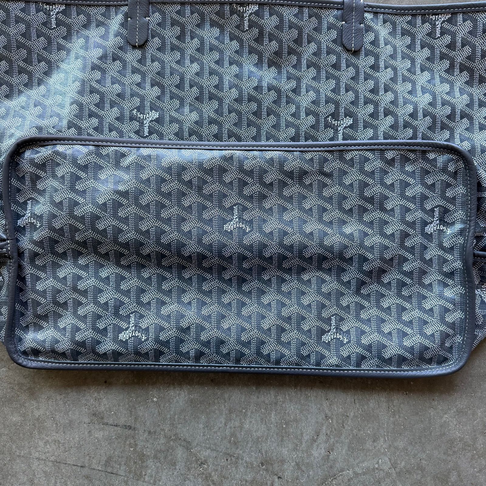 Goyard Goyard Anjou GM Calfskin And Canvas Tote Bag Size ONE SIZE - 11 Thumbnail