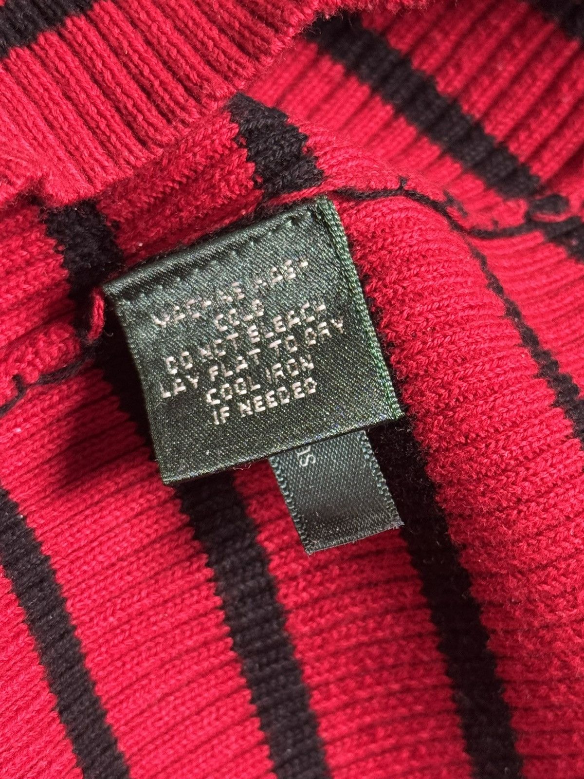 Lauren Ralph Lauren Lauren Ralph Lauren L/size striped turtleneck sweater Size L / US 10 / IT 46 - 6 Thumbnail
