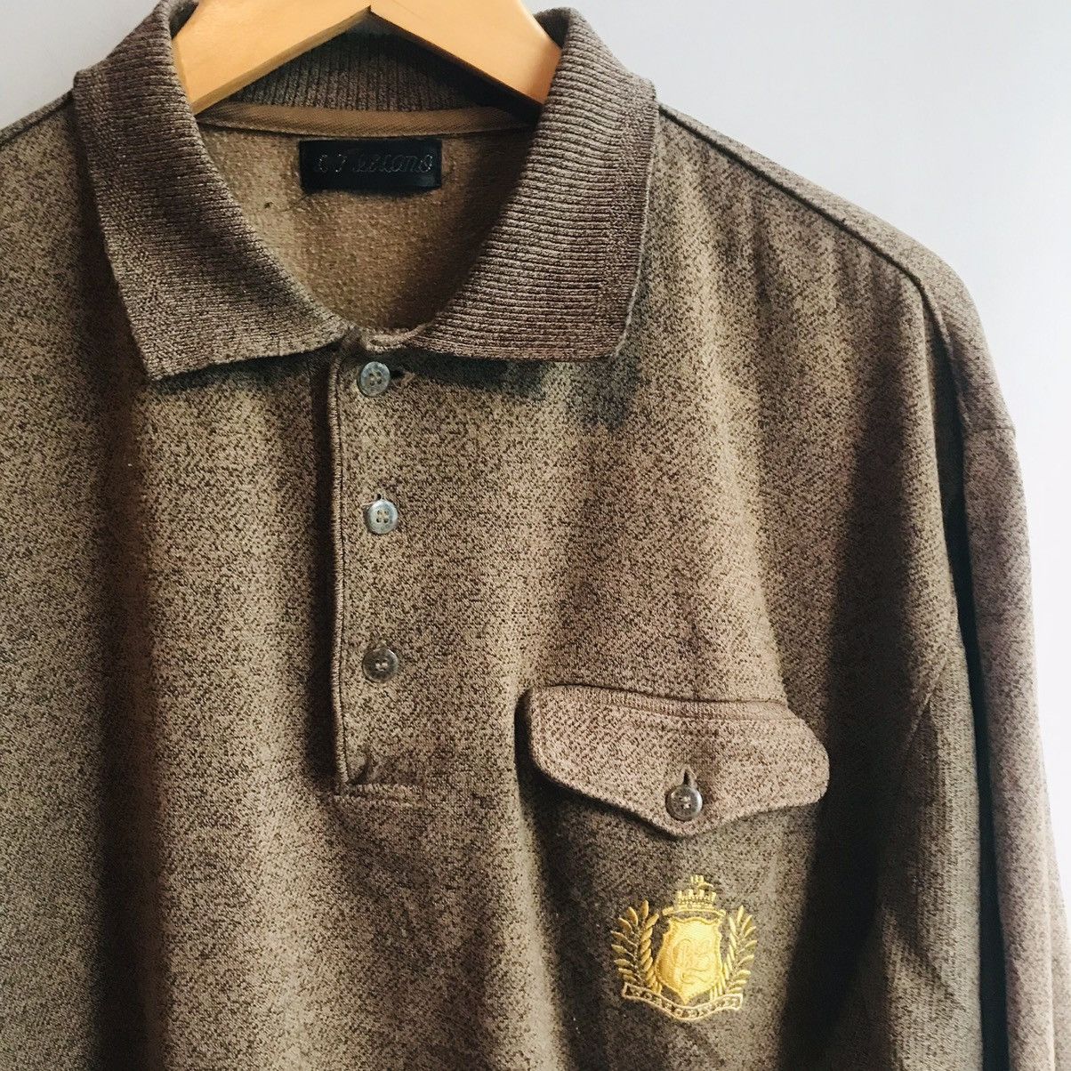 Japanese Brand × Vintage Japanese Collar Neck Sweatshirt Size US M / EU 48-50 / 2 - 1 Thumbnail