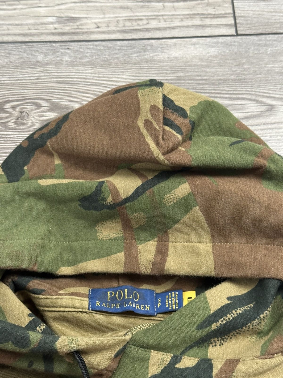 Polo Ralph Lauren Polo 1992 Stadium Camo Hoodie Size US S / EU 44-46 / 1 - 3 Thumbnail