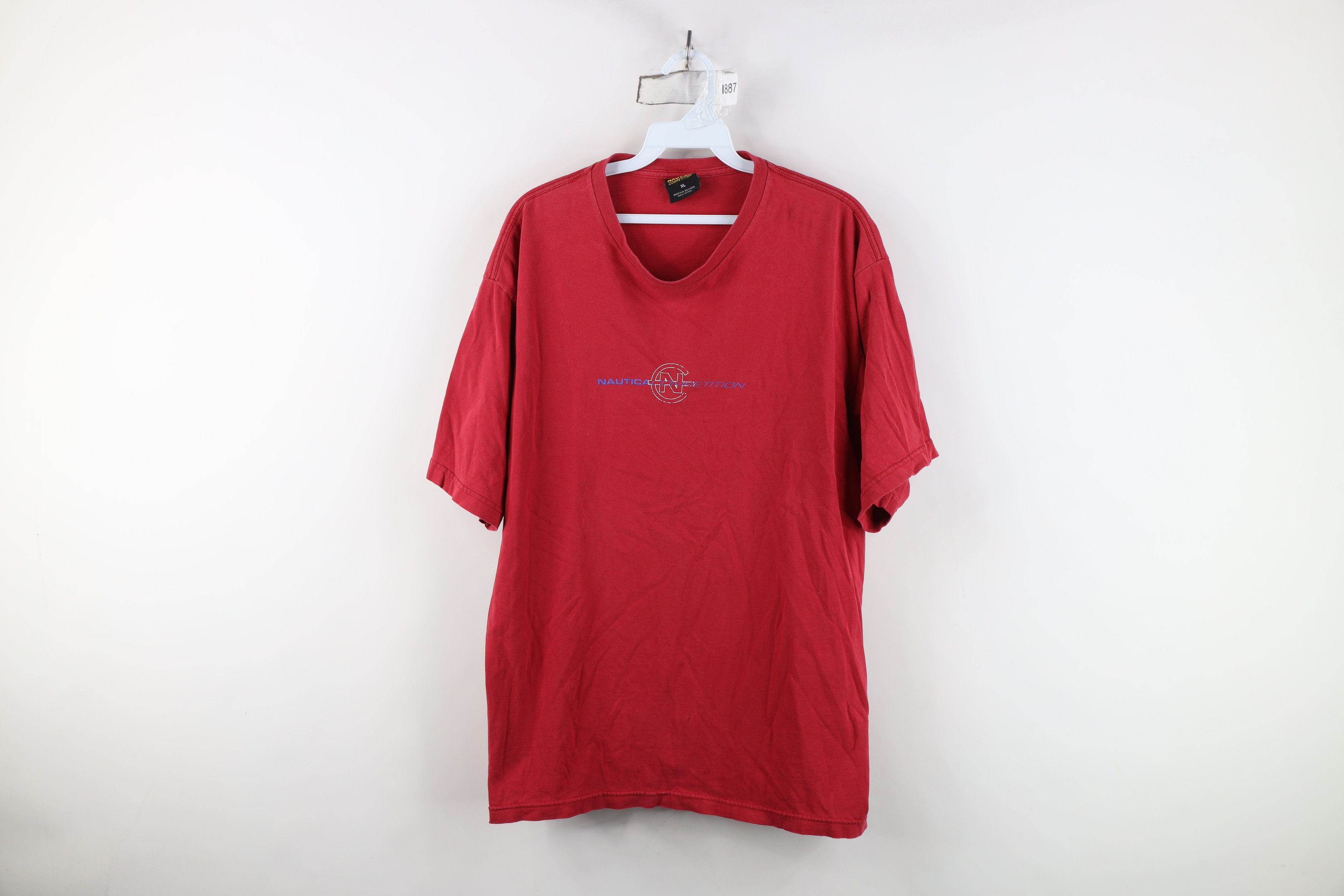 Nautica Vintage 90s Nautica Competition Short Sleeve T-Shirt Size US XL / EU 56 / 4 - 1 Thumbnail