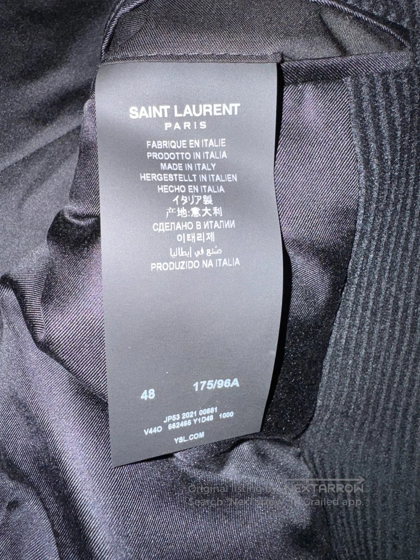 Saint Laurent Paris Saint Laurent Paris Black Corduroy Men's Suit| Size US M / EU 48-50 / 2 - 5 Thumbnail
