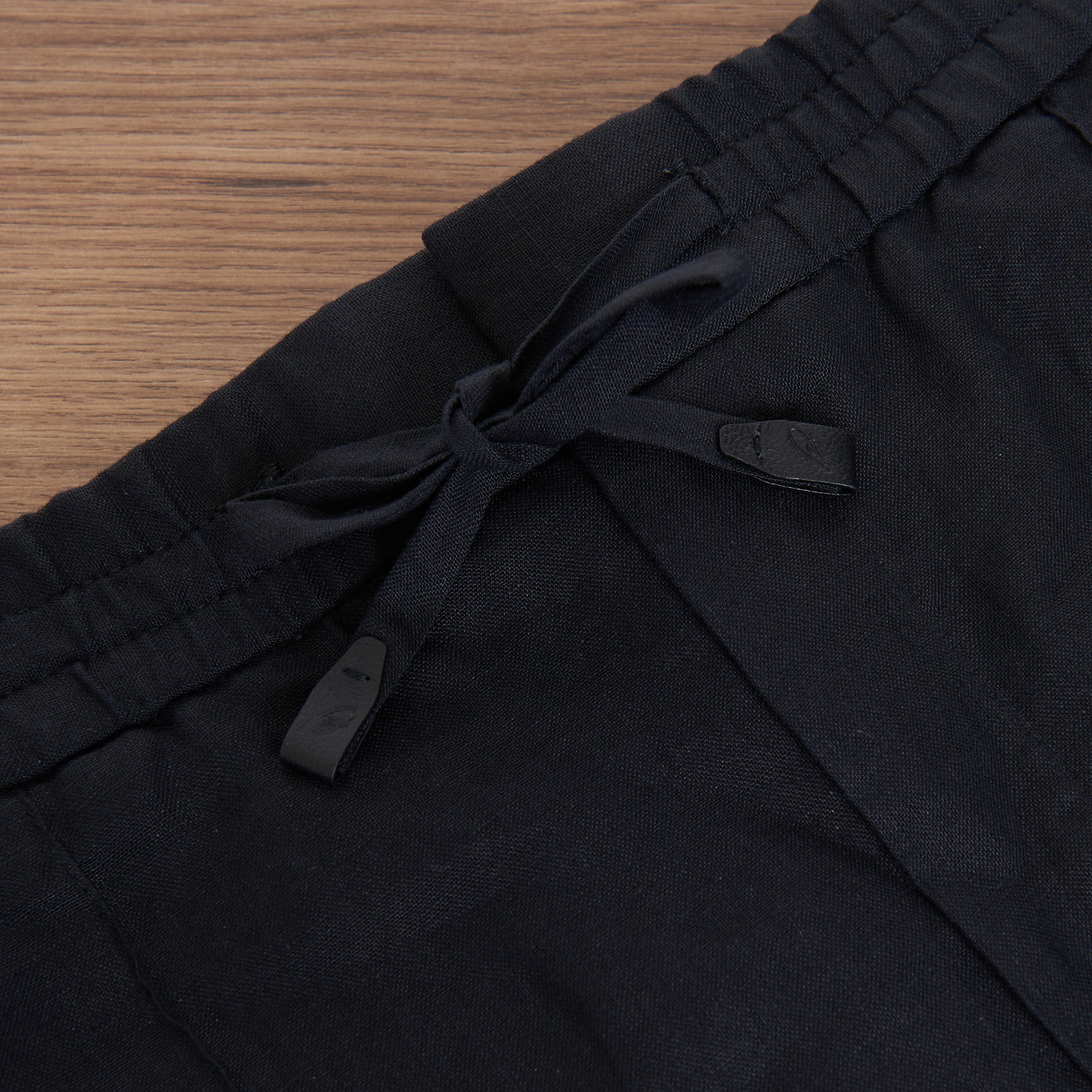 Brioni Black Sidney Bermuda Trousers Shorts - Linen Size US 38 / EU 54 - 7 Thumbnail