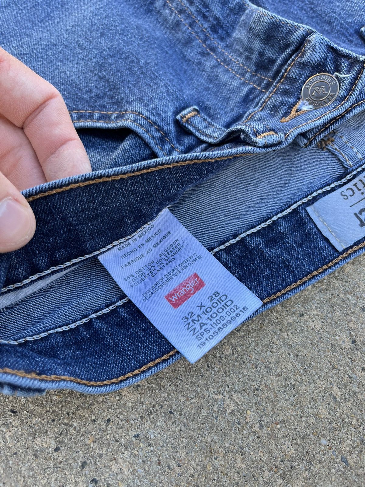 JNCO × Vintage × Wrangler Crazy Vintage Y2K Wrangler Wash Jeans Size US 32 / EU 48 - 6 Thumbnail