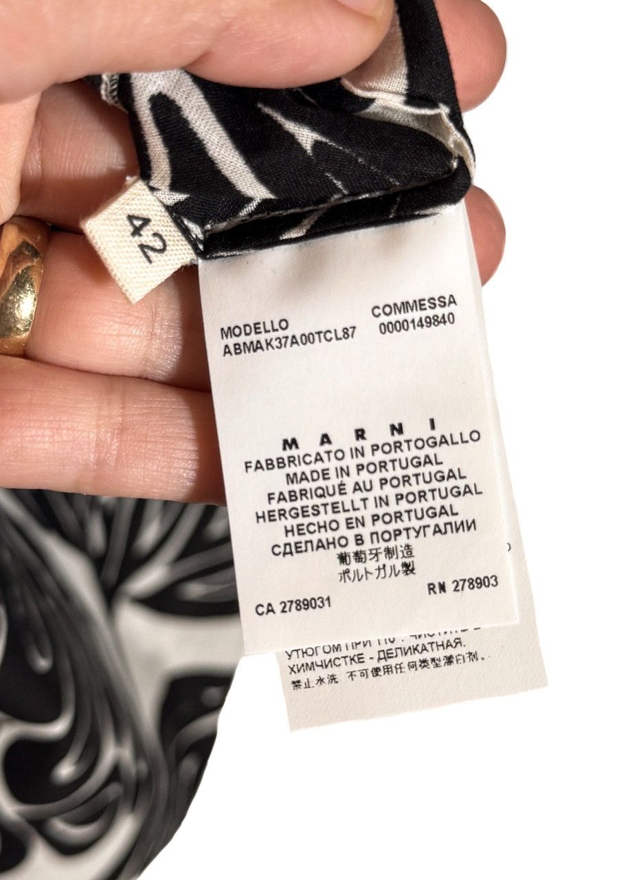 Marni Marni 2011 Black Ivory Cotton Ruffle Sleeveless Dress Size M / US 6-8 / IT 42-44 - 7 Thumbnail