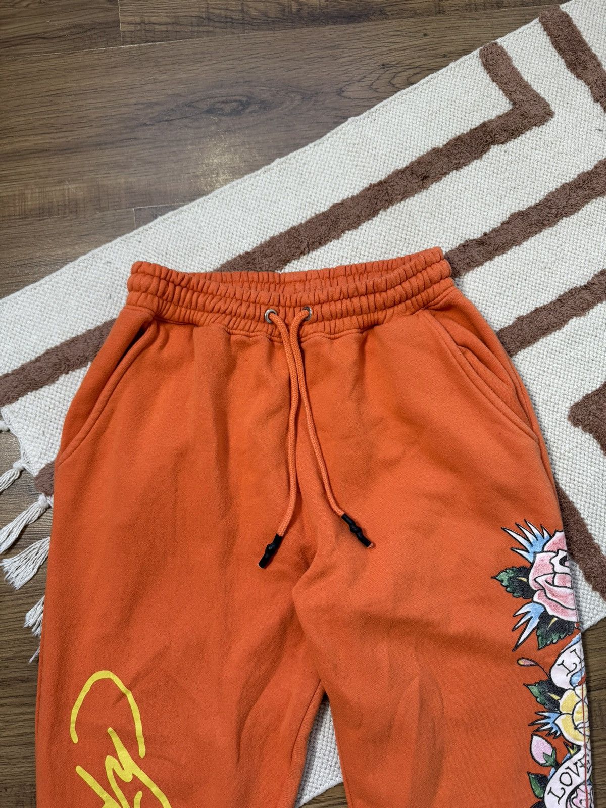 Ed Hardy ED HARDY X MG PRINTED ORANGE SWEATPANTS Size 28" / US 6 / IT 42 - 5 Thumbnail
