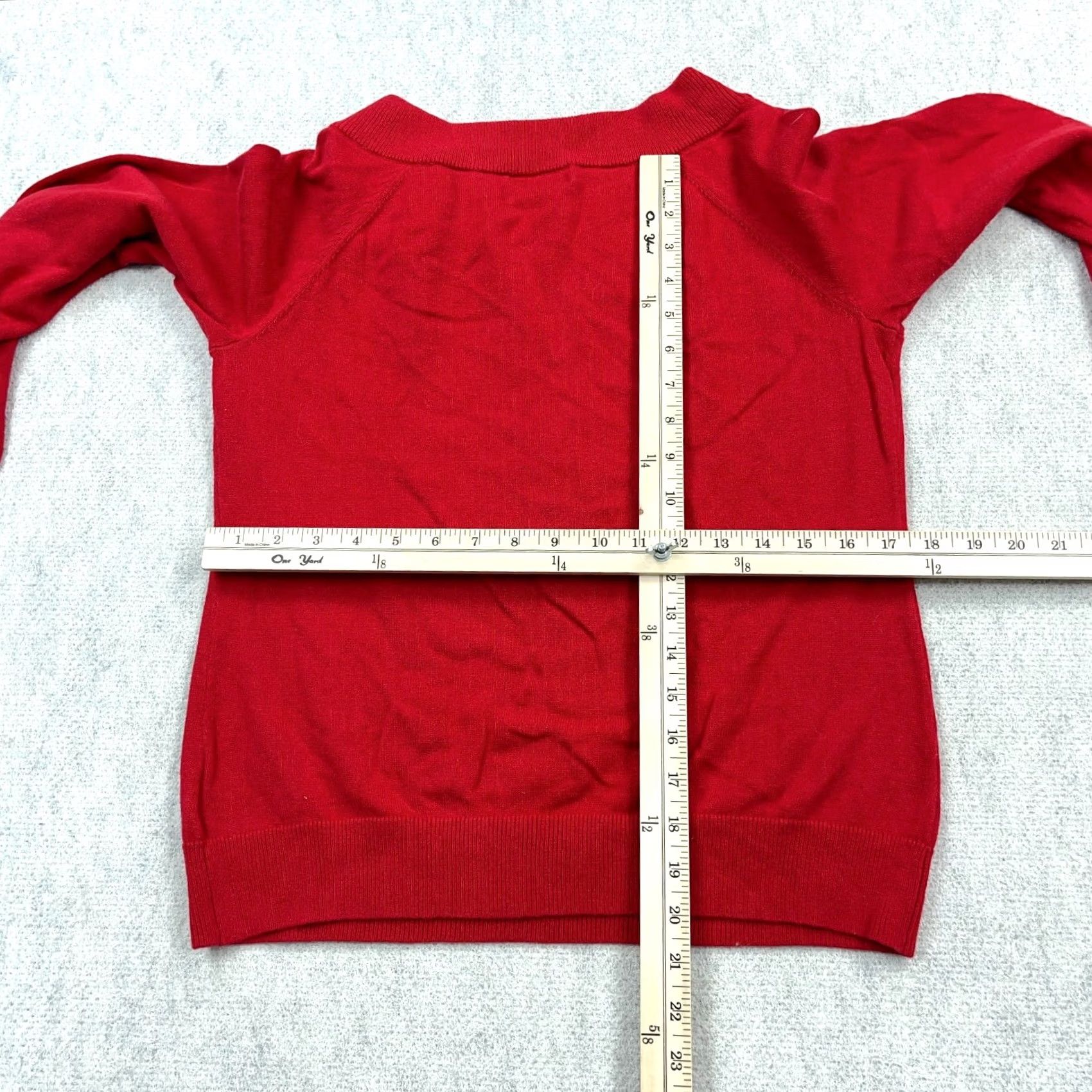 Ralph Lauren Lauren Ralph Lauren Sweater Women Medium Red Buckle 100% Cotton LRL Ladies Size M / US 6-8 / IT 42-44 - 5 Thumbnail
