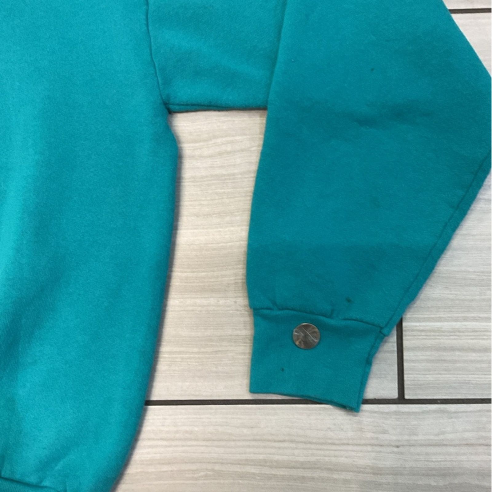 Fruit Of The Loom Vintage 90s Miami Dolphins Fruit of the Loom Blue Sweatshirt Size US XL / EU 56 / 4 - 6 Thumbnail