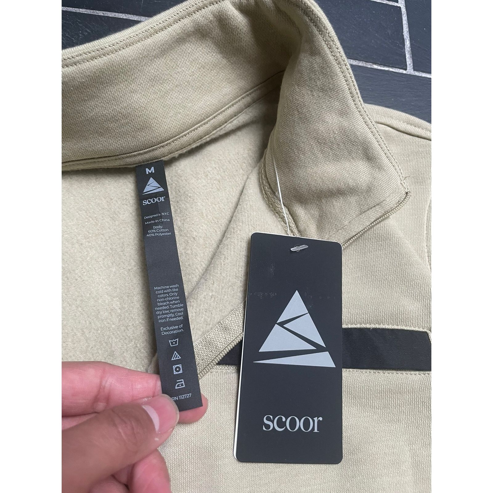 Other Scoor Beige Half Zip Pull Over Sweater Size Medium Size US M / EU 48-50 / 2 - 3 Thumbnail