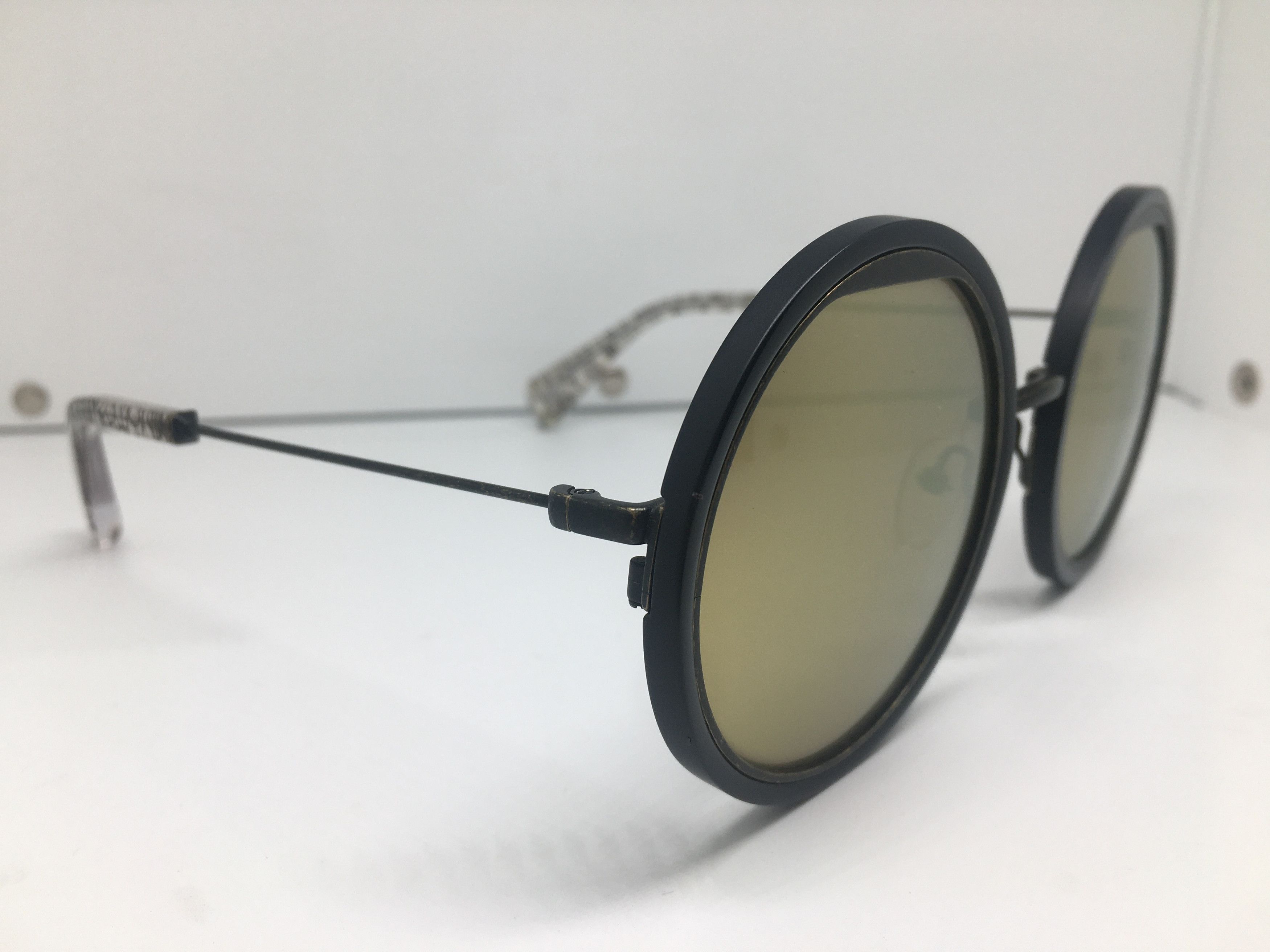 Yohji Yamamoto Yohji Yamamoto YY5016 Round Sunglasses Frame Size ONE SIZE - 2 Thumbnail