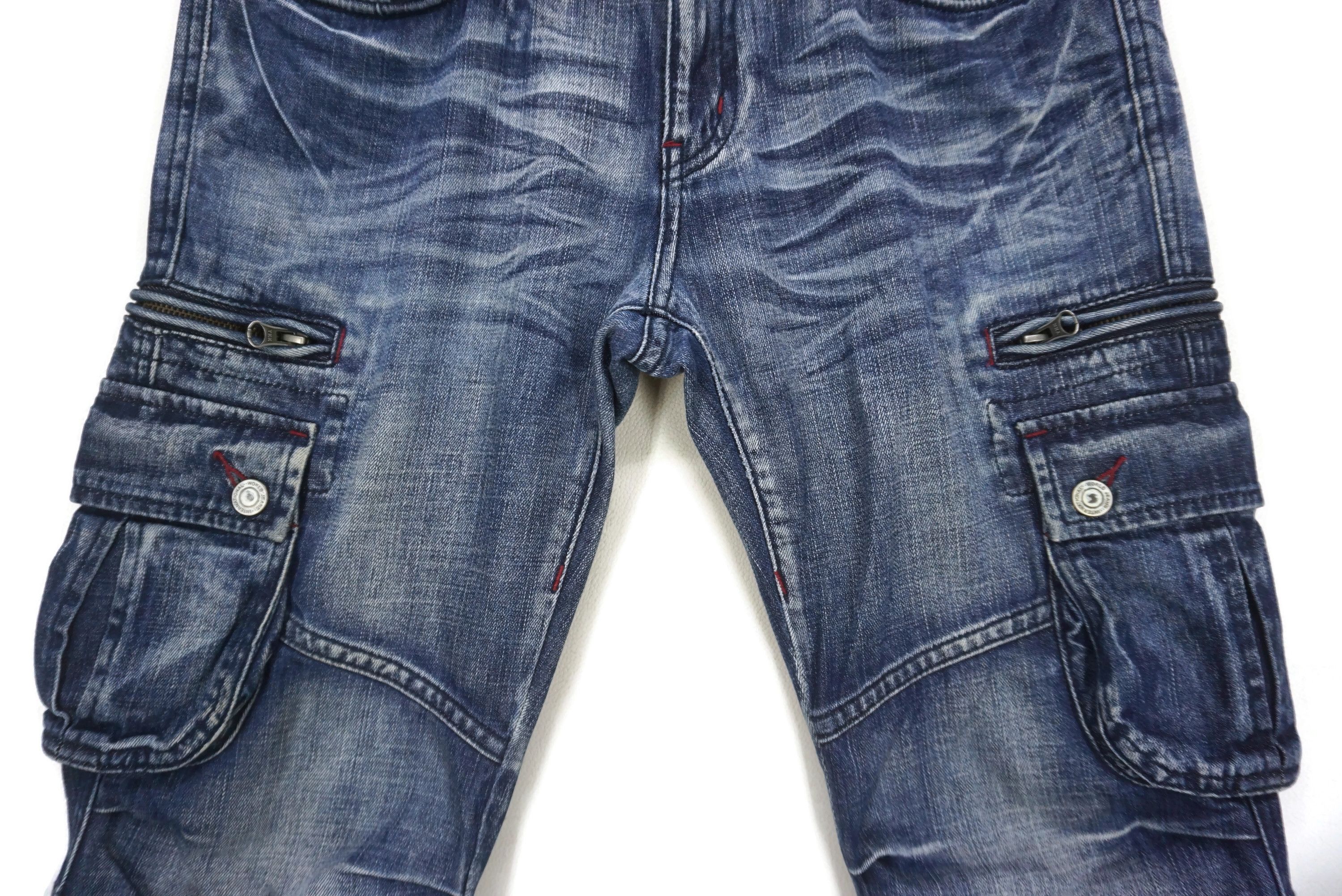 Japanese Brand RUPERT Cargo Size 30 fit W32xL34 Low-Rise Bondage Rave Denim Size US 30 / EU 46 - 6 Thumbnail