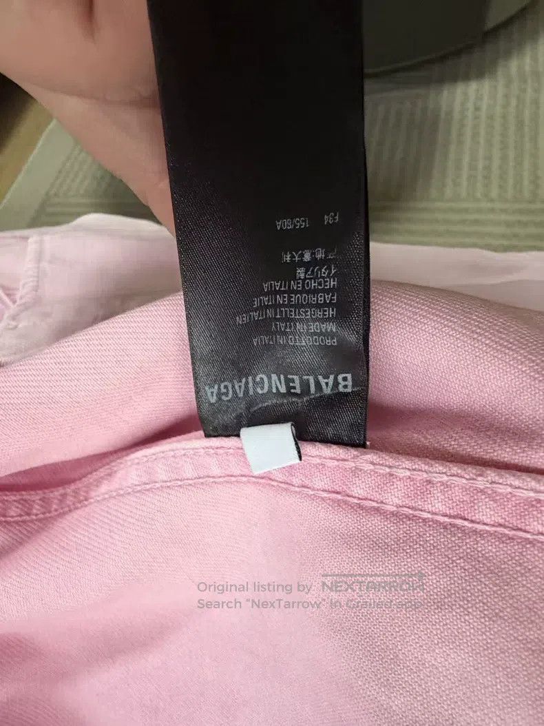 Balenciaga Balenciaga Pink denim jacket Size XXS / US 00 / IT 34 - 3 Thumbnail