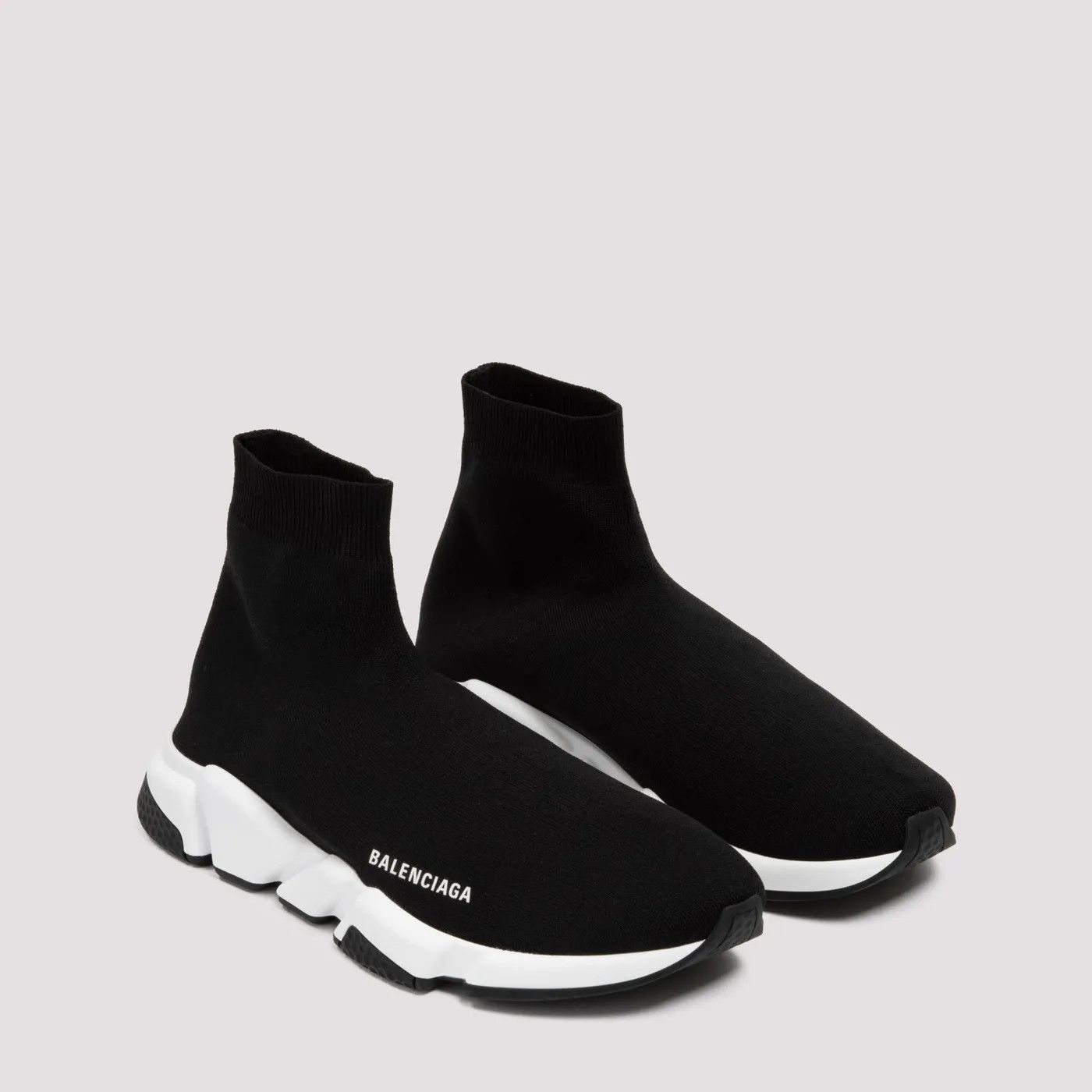 Balenciaga o1bcso1str0126 Speed Recycled Knit Sneakers in Black Size US 6 / EU 39 - 3 Thumbnail