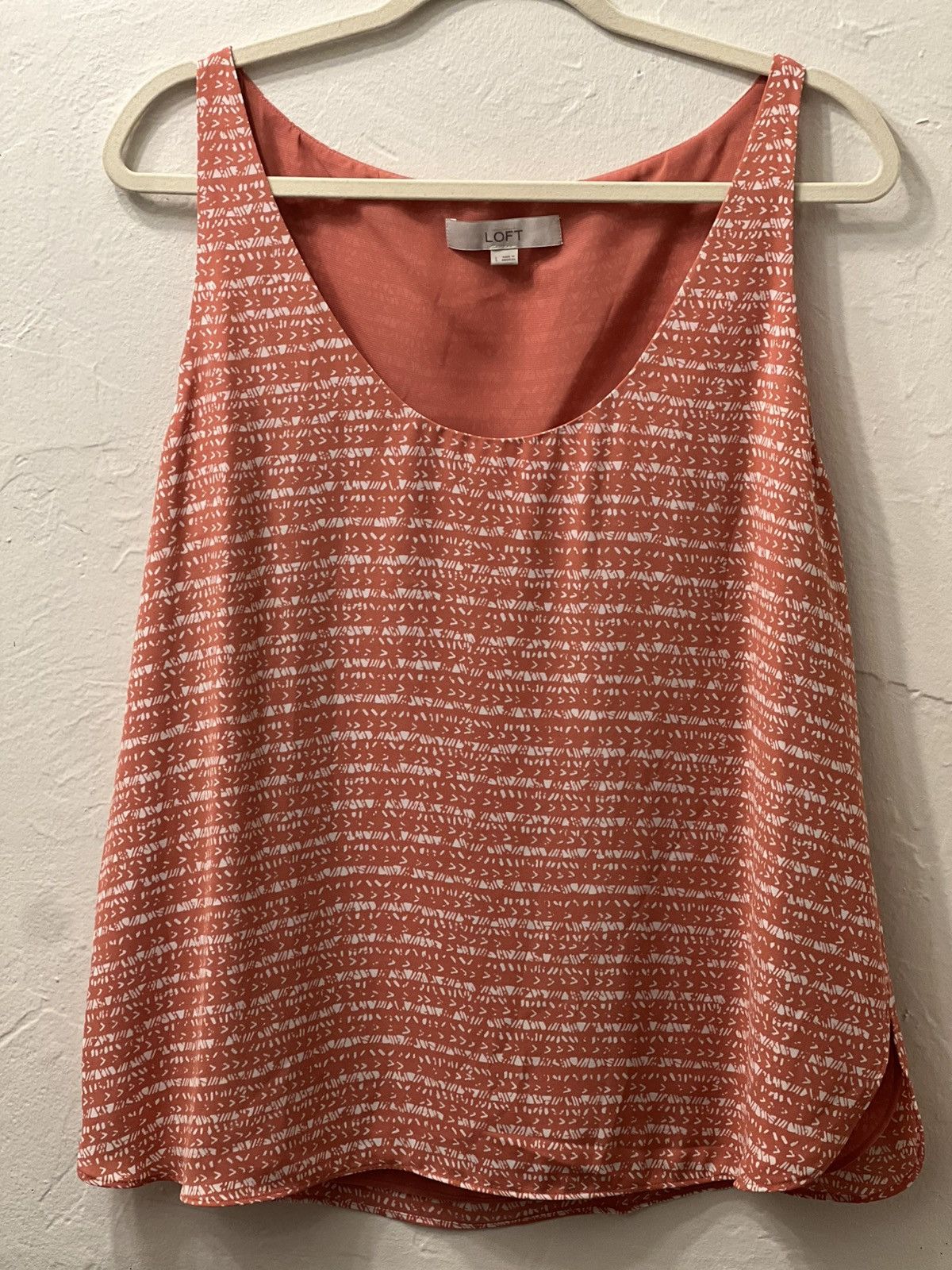 Ann Taylor × Loft Ann Taylor LOFT® Women’s Tribal Patterned Sleeveless Top Size L / US 10 / IT 46 - 2 Thumbnail