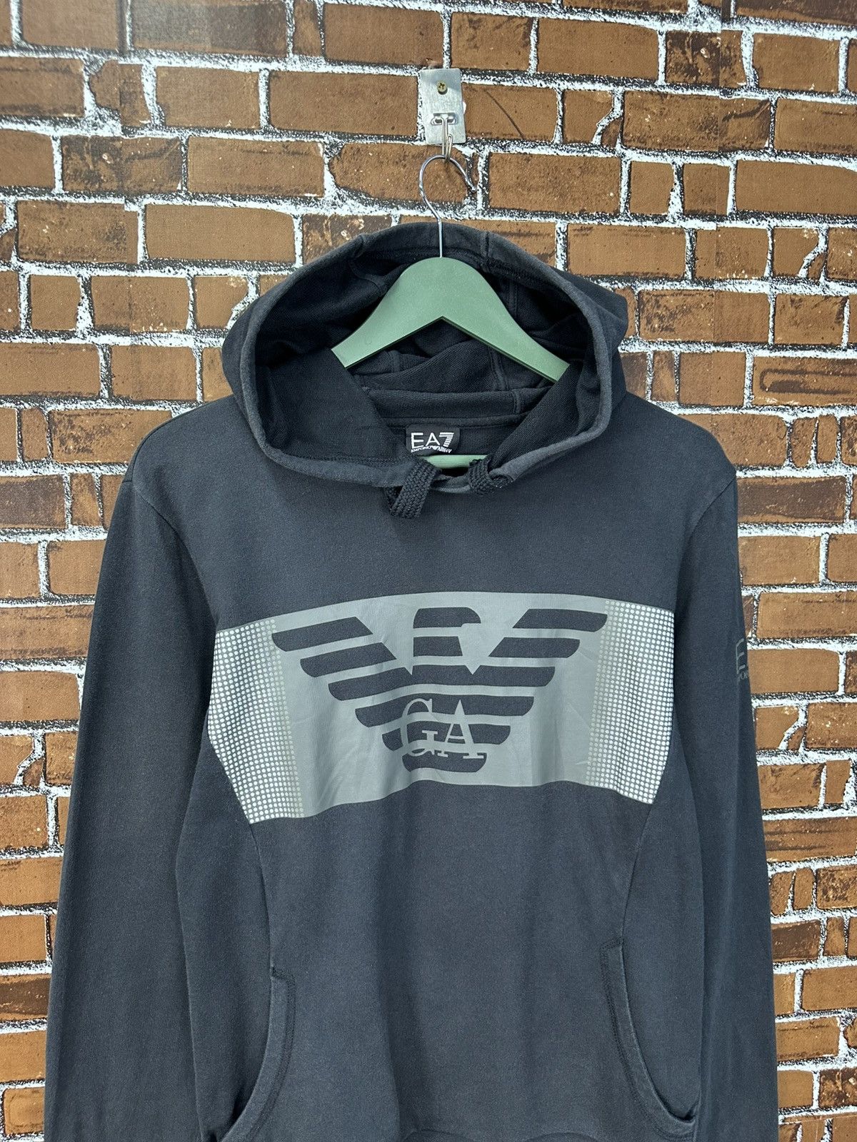 Giorgio Armani Emporio Armani by Giorgio Armani Big Logo Hoodie Z311 Size US S / EU 44-46 / 1 - 2 Thumbnail