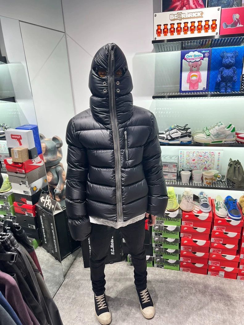 Rick Owens Rick Owens Shark mask full zipper hooded short down jacket- Size US M / EU 48-50 / 2 - 9 Thumbnail