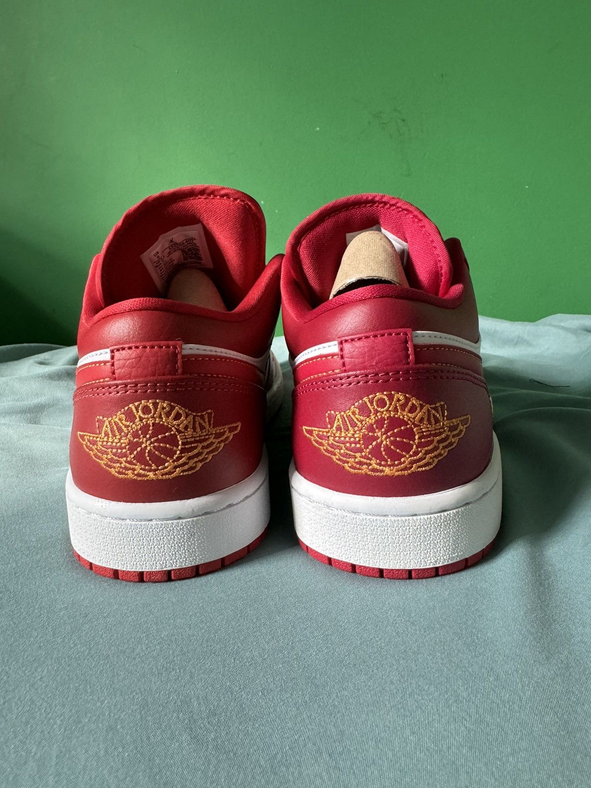 Nike Nike Air Jordan 1 Low Cardinal Red 2022 Size US 9 / EU 42 - 3 Thumbnail