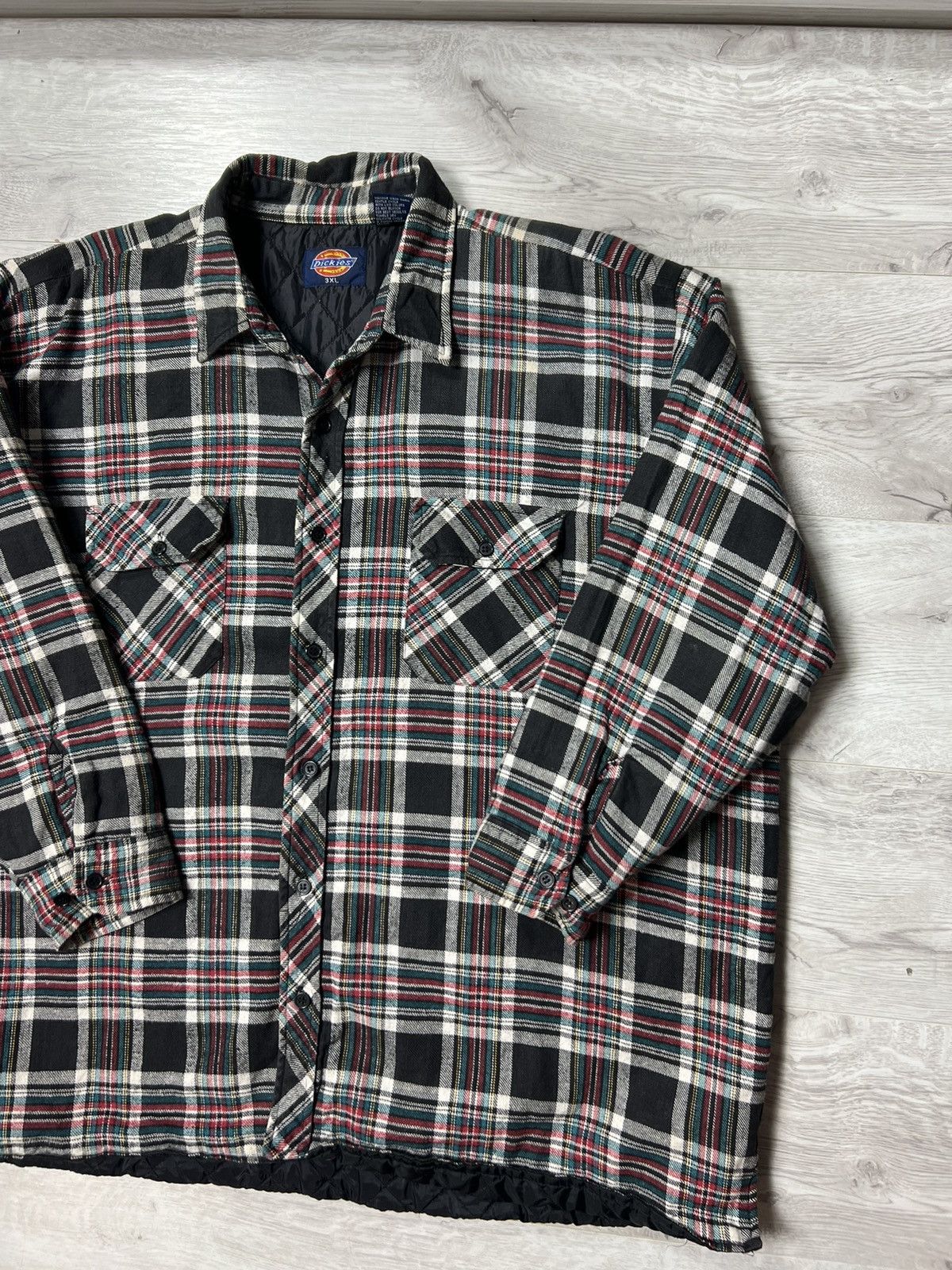 Dickies Vintage Dickies Checked Paded Over Shirt 3/4 Sleeve Jacket Size US XXL / EU 58 / 5 - 2 Thumbnail