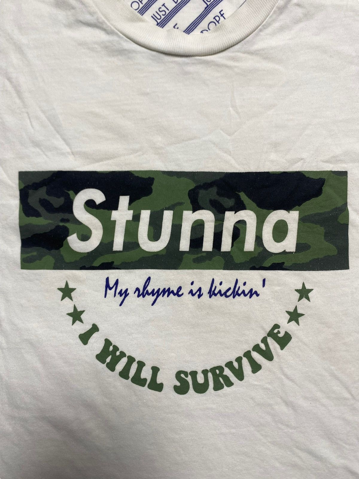 Other VINTAGE ILLS JAPANESE BRAND STUNNA DOPE SPELLOUT TEE Size US M / EU 48-50 / 2 - 6 Thumbnail