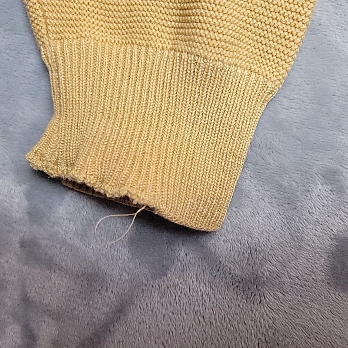 Vintage VINTAGE Lord Jeff 19th Hole Cardigan Mens L Tan 100% Australian Wool Golf VTG USA Cardigan Mens L Yellow Pockets Solid Wool 80s 70s Size US L / EU 52-54 / 3 - 6 Thumbnail