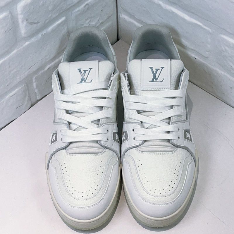 Louis Vuitton Louis Vuitton Trainer White Low-Top Sneakers -2508 Size US 9.5 / EU 42-43 - 2 Thumbnail