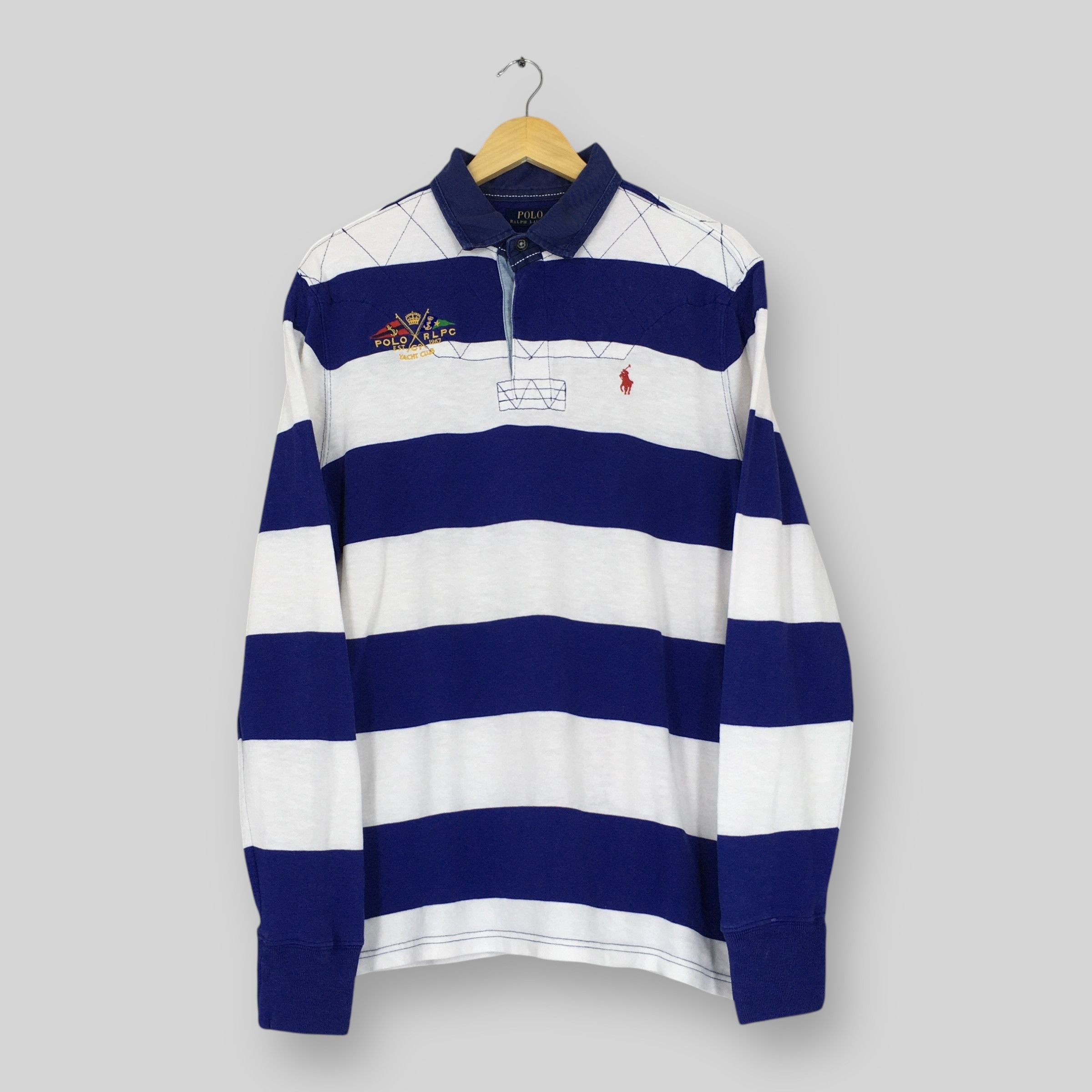 Polo Ralph Lauren × Rugby Ralph Lauren × Vintage Vintage Polo Ralph Lauren RLPC Rugby Shirt Large Size US L / EU 52-54 / 3 - 1 Thumbnail