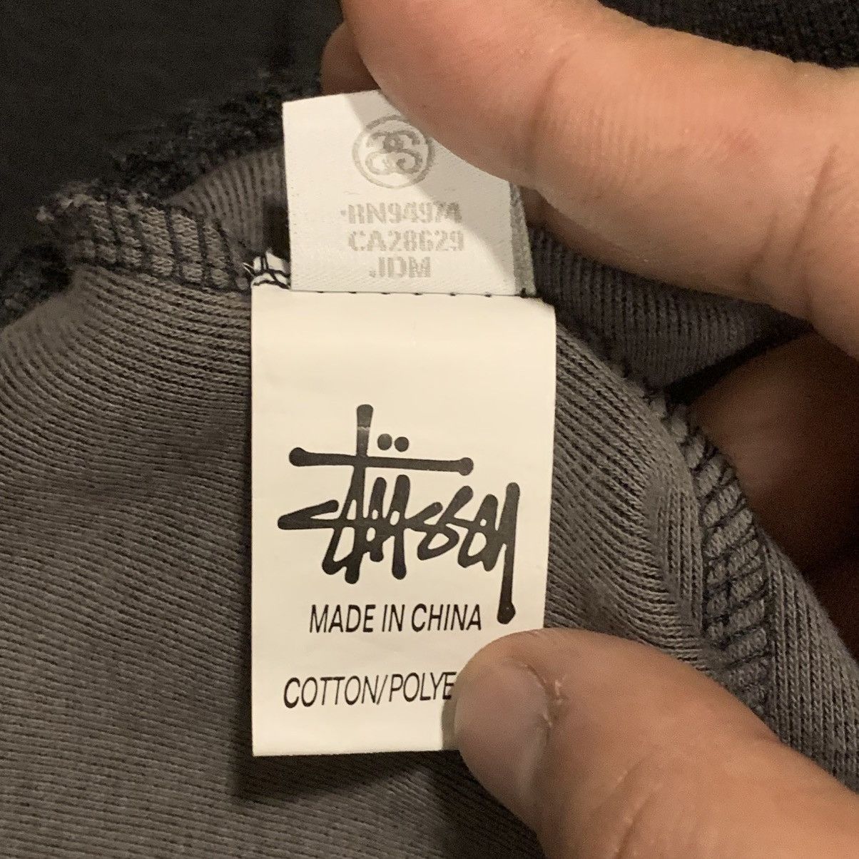 Stussy VINTAGE STUSSY DLEEVES TAPE LOGO HOODIE Size US M / EU 48-50 / 2 - 14 Thumbnail