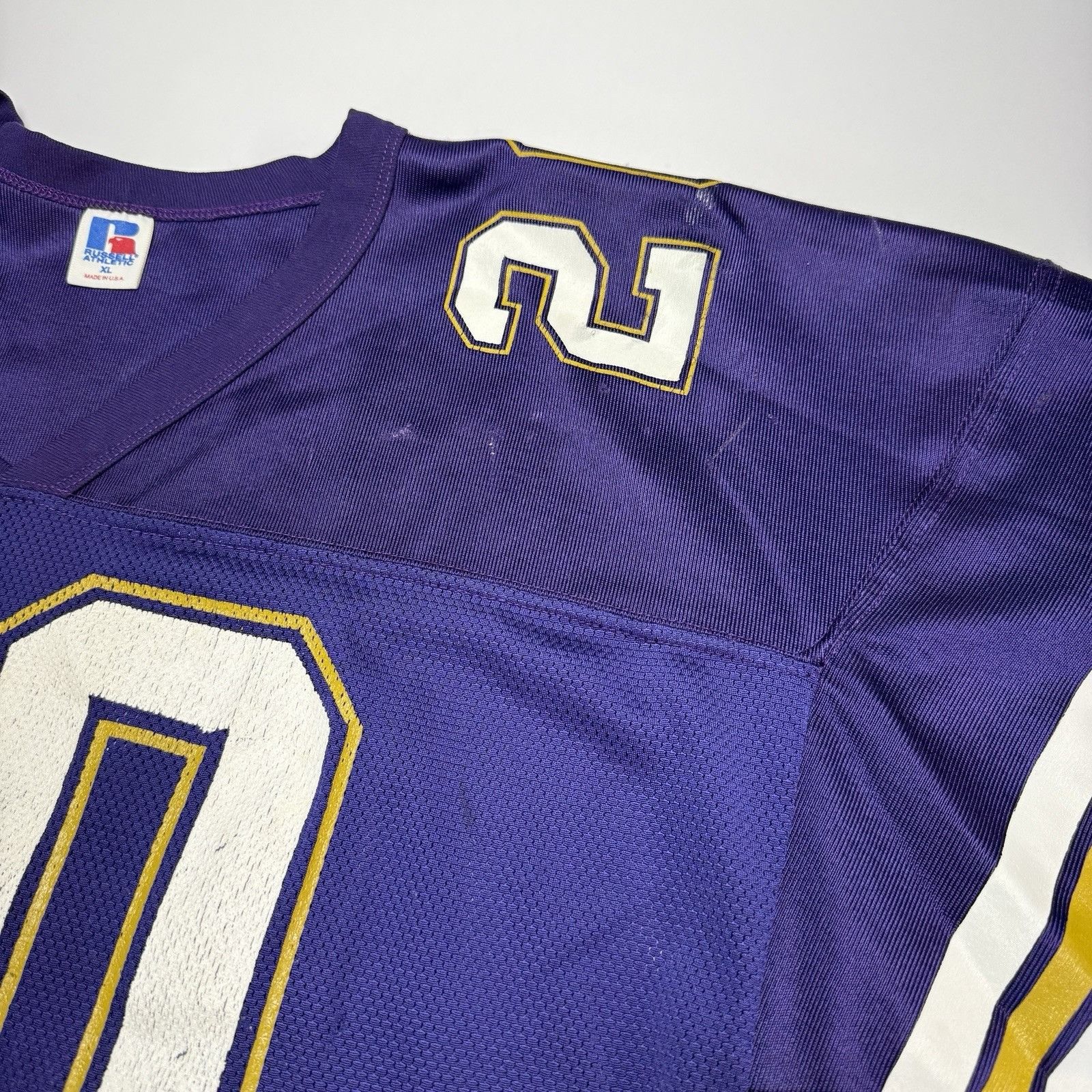 Russell Athletic Vintage Russell Athletic Football Jersey Mens XL Purple Wash Size US XL / EU 56 / 4 - 6 Thumbnail