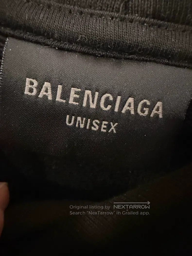 Balenciaga Balenciaga Reflective Logo Sweatshirt - Black Size US S / EU 44-46 / 1 - 3 Thumbnail