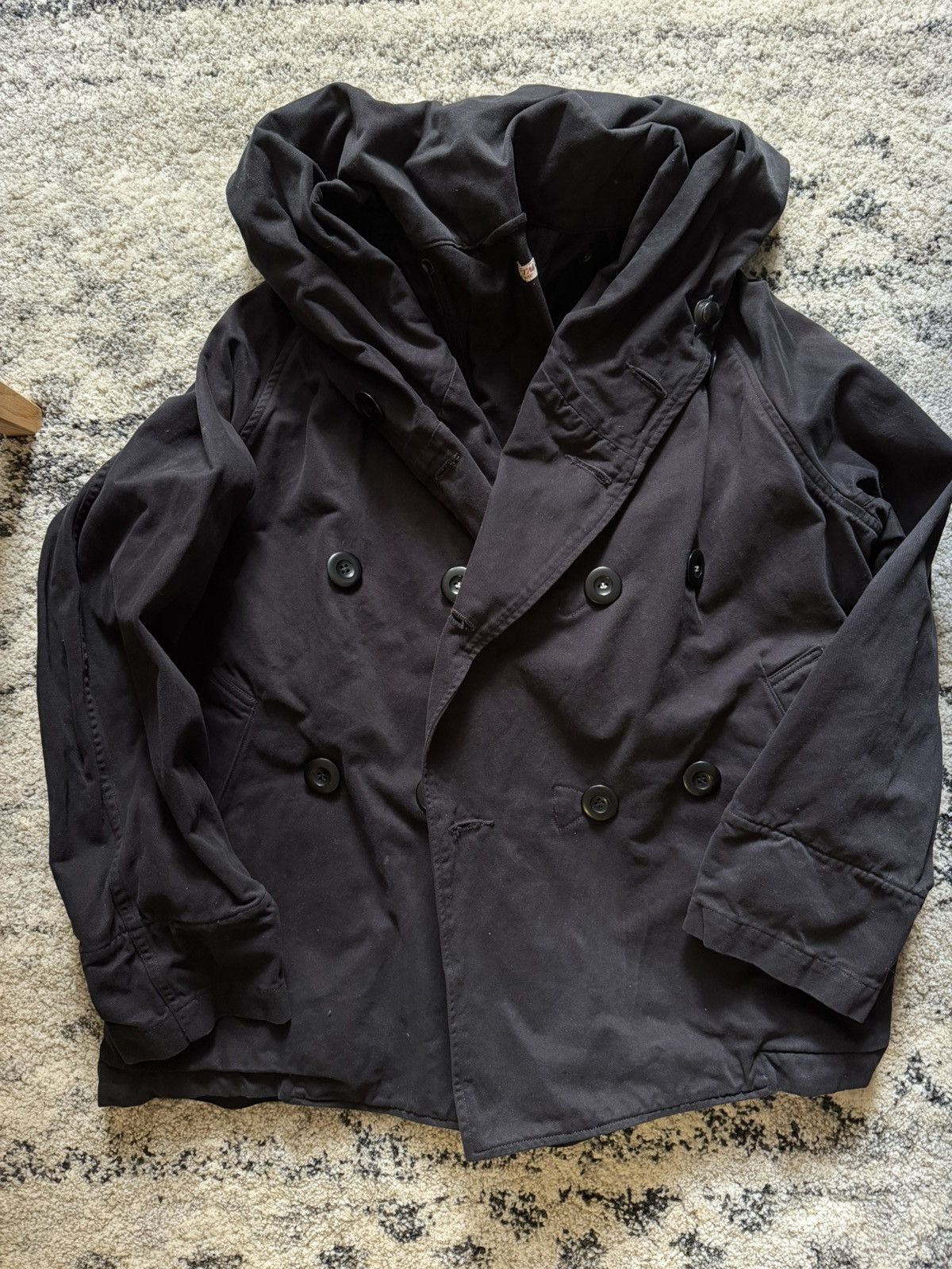 Kapital Kapital Tri-P Black Ringer Coat Size US XS / EU 42 / 0 - 2 Thumbnail