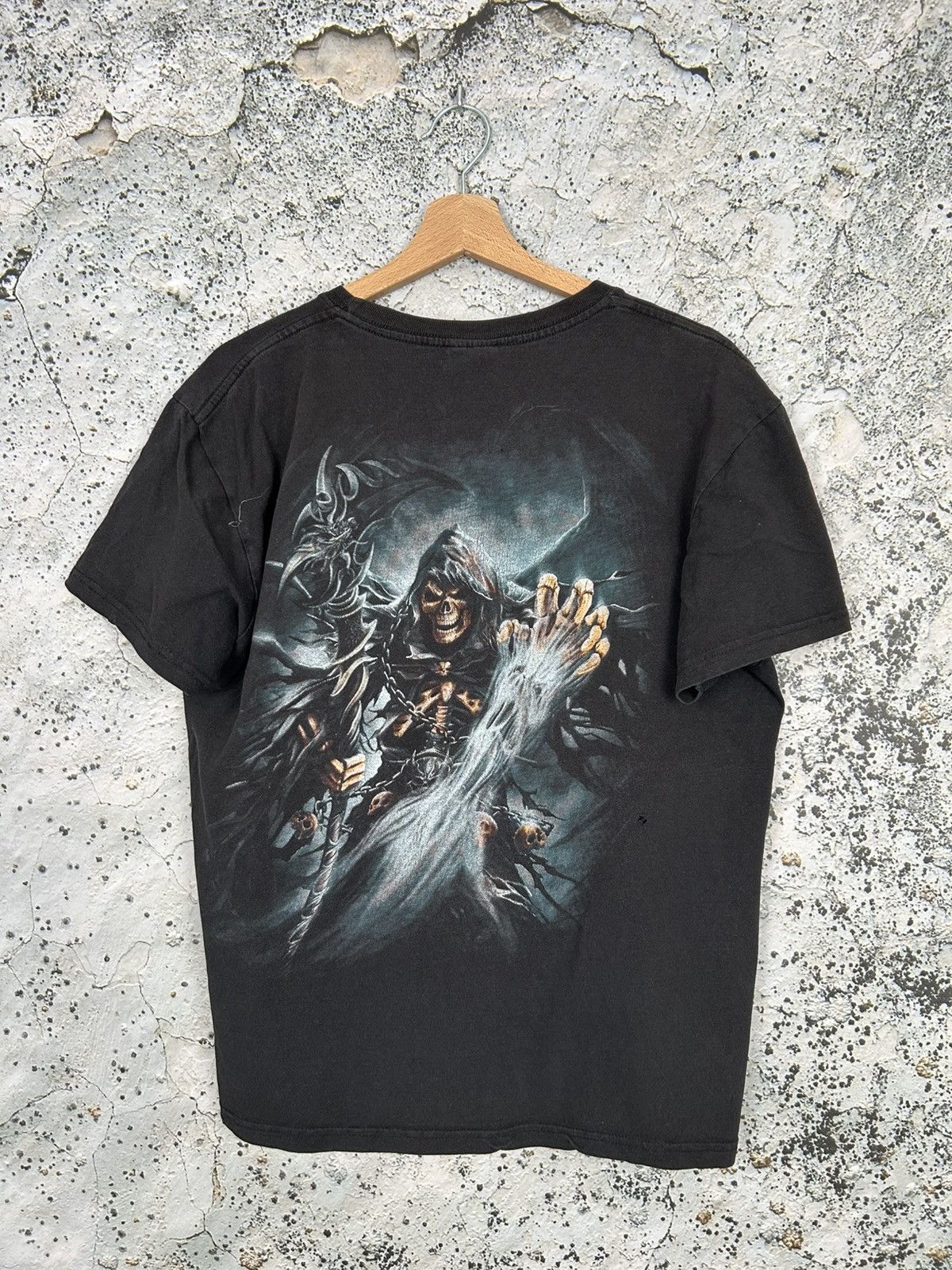 Band Tees Vintage Spiral Horror Ripper Graphic Tee Affliction 90s Size US L / EU 52-54 / 3 - 3 Thumbnail