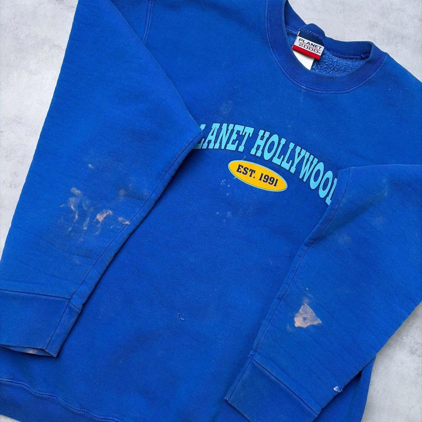 Planet Hollywood Vintage Planet Hollywood Grunge Distressed Crewneck Sweater Size US S / EU 44-46 / 1 - 6 Thumbnail